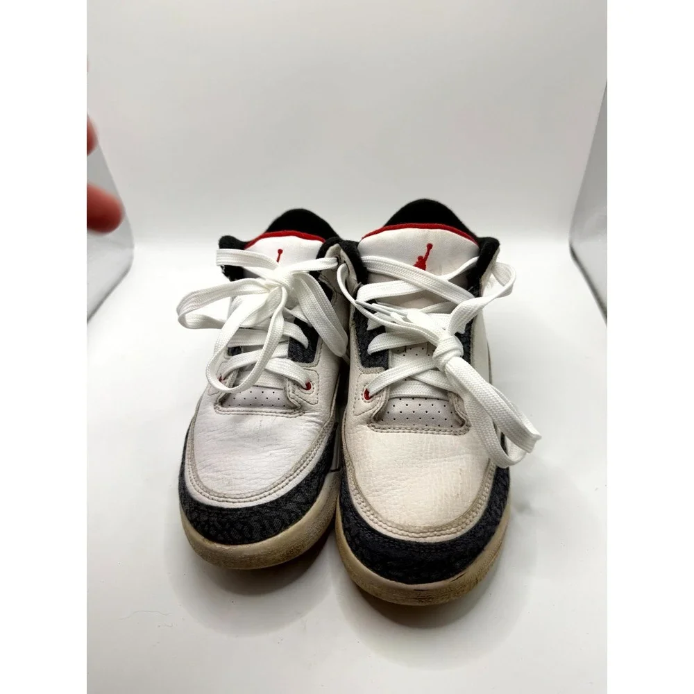 Nike Air Jordan 3 Retro DB0443-100 Kids US 2 Sneakers‎ White Lifestyle Shoes